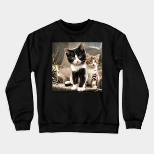 Cue kittens beautiful cats Crewneck Sweatshirt